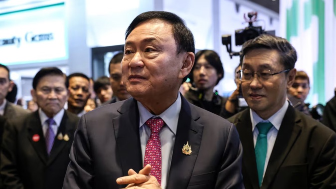 Former Thai prime minister Thaksin Shinawatra will testify in court on royal defamation charges. Photo / Getty Images