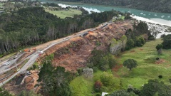 Work started on Penlink last December and due for completion in 2026. Photo / Waka Kotahi
