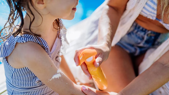 SPF30 or higher is recommended for all sunscreens, spray, or lotion. Photo / 123rf