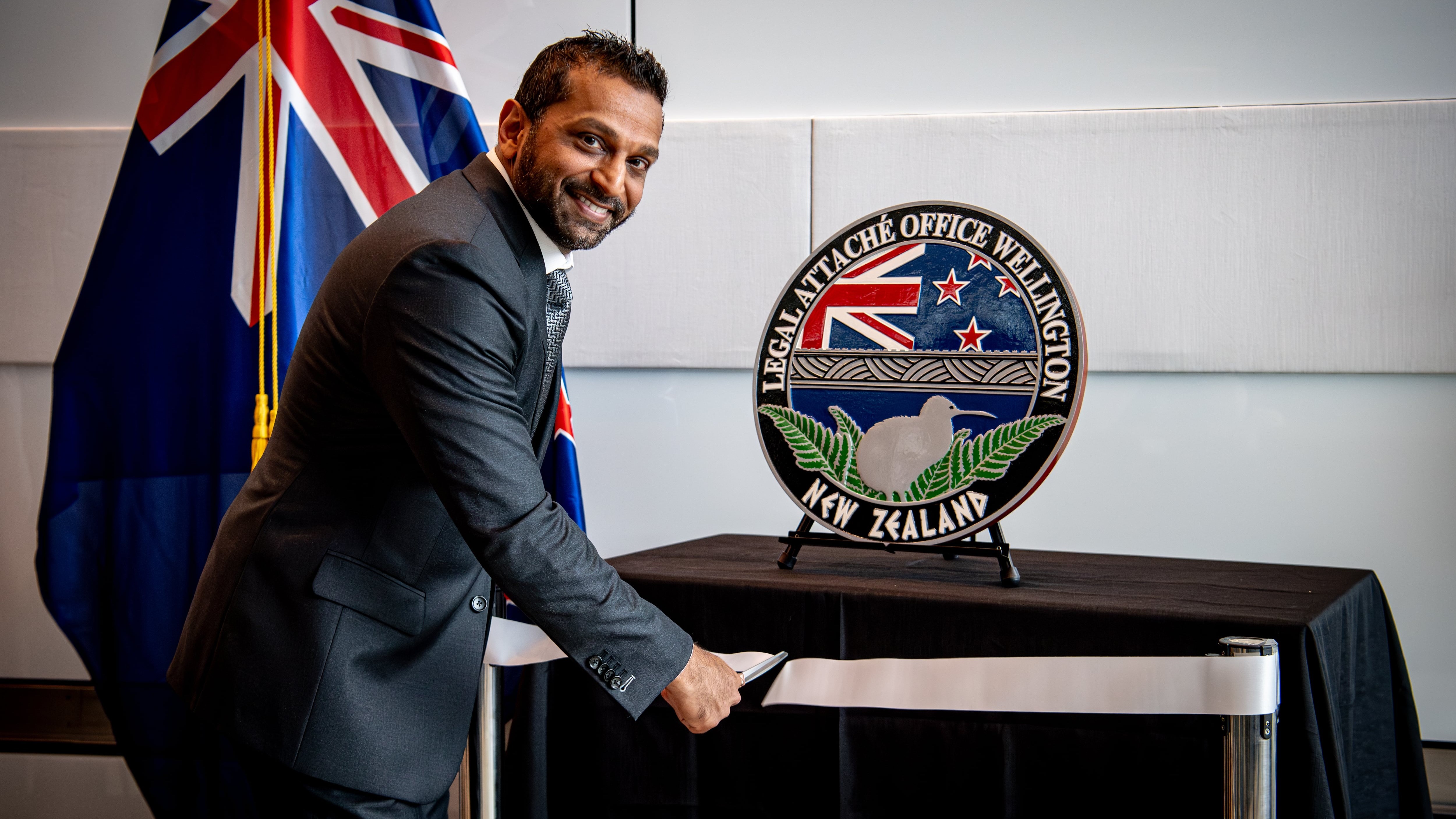 FBI Director Kash Patel confirms a new office in Wellington. Photo / Supplied