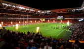 A general view is seen during the round 11 NRL match between South Sydney Rabbitohs and Dolphins at Suncorp Stadium, on May 15, 2026, in Brisbane, Australia. (Photo by Bradley Kanaris/Getty Images)
