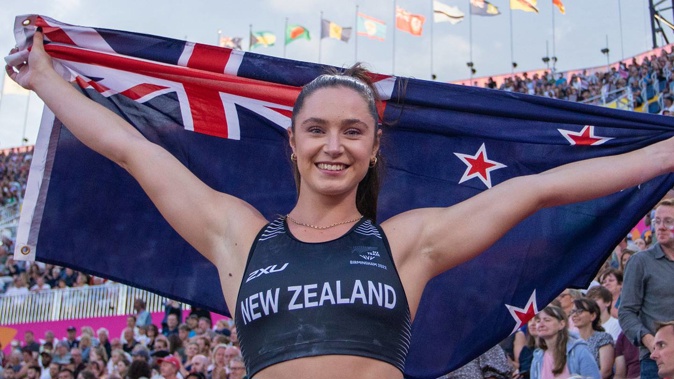 Imogen Ayris overcame the odds to win bronze in Birmingham. Photo / Getty