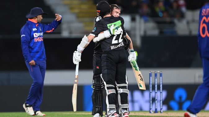 Eden Park's Super Bash gives fans the opportunity to emulate their idols like Kane Williamson. Photo / photosport.nz