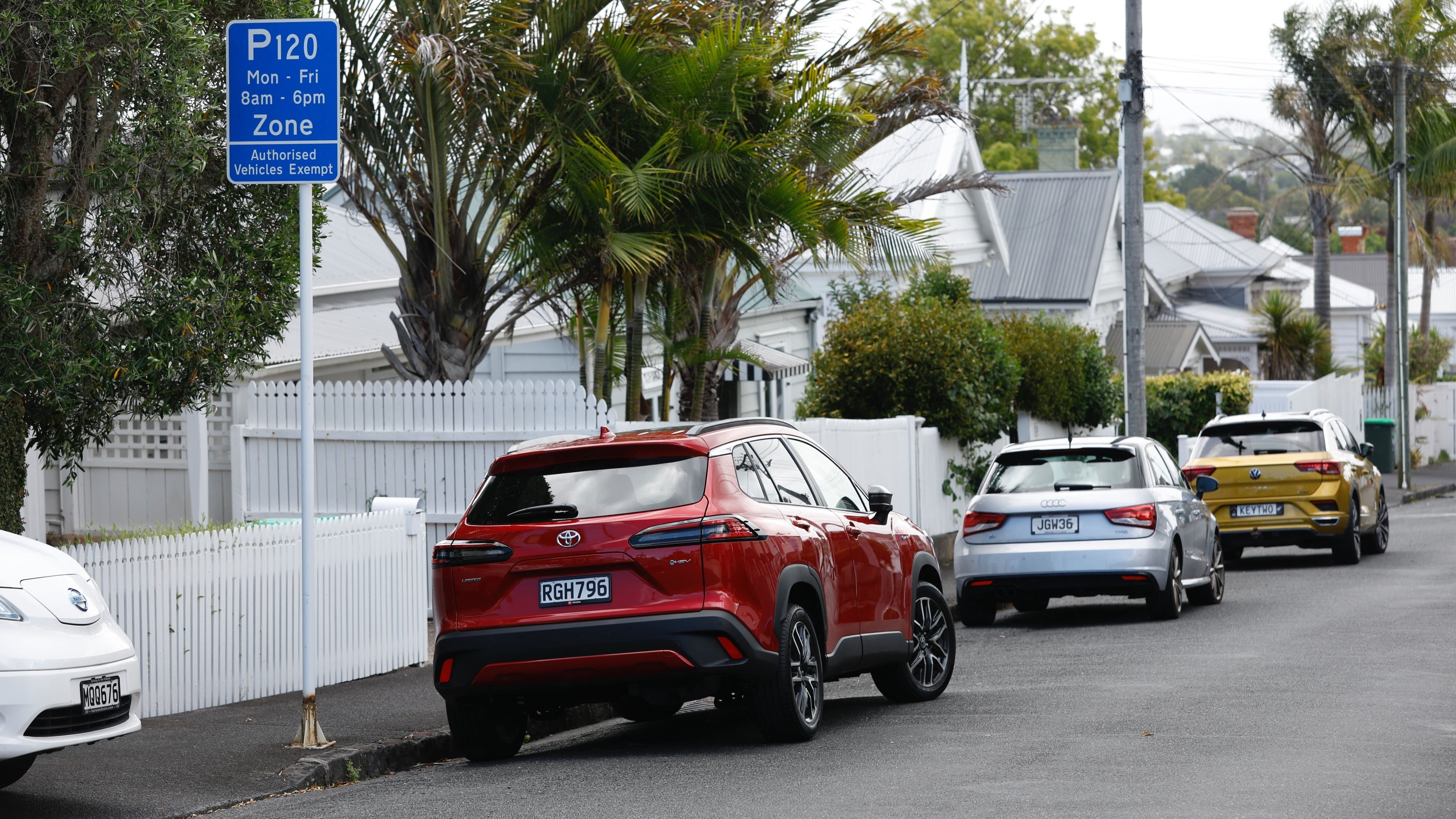 Permits allow residents to park on the street without risking a fine. Photo / Sylvie Whinray