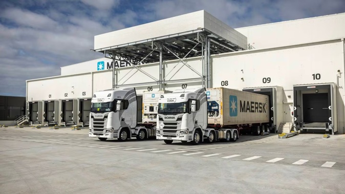 Global shipping heavyweight Maersk has opened its biggest investment in New Zealand yet, at the Ruakura Superhub. Photo / Mike Scott