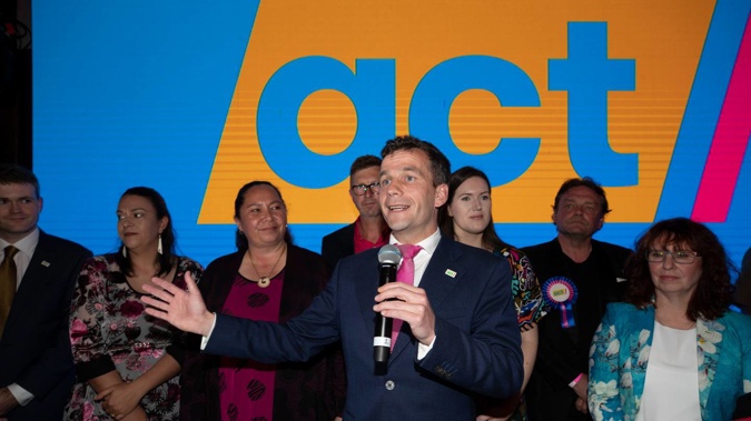 Act Leader David Seymour said he would not have used the words Troy Bowker used. Photo / Brett Phibbs