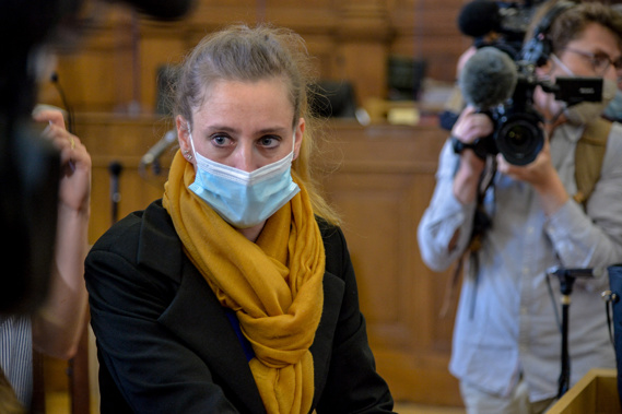 Valerie Bacot is pictured at the courthouse in Chalon-sur-Saône, France, on June 21. (Photo / CNN)