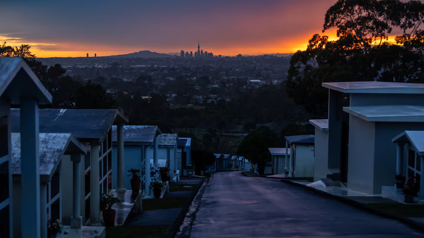 The cemetery is a place of remembrance, police said after three people did burnouts during a funeral. Photo / Michael Craig