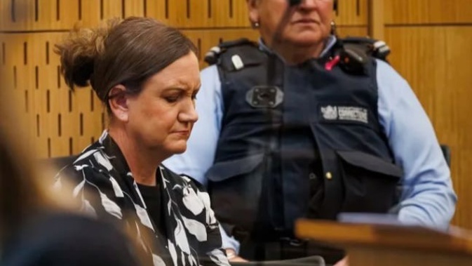 Lauren Dickason closes her eyes as she listens to victim impact statements being presented to the High Court at Christchurch. Photo / Pool