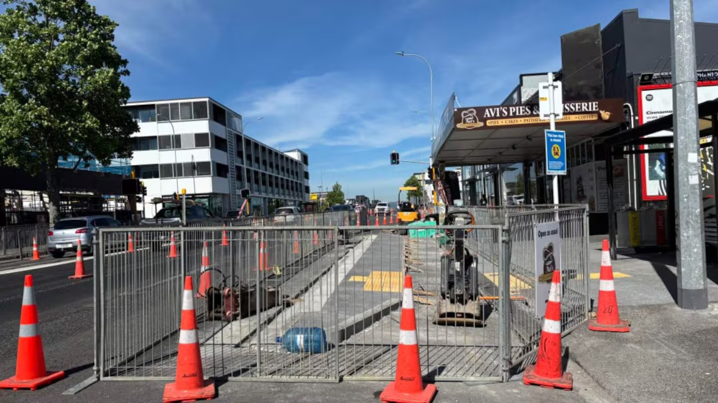 Businesses on busy road suffering as shops barricaded by roadworks for a ye
