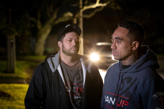 Brothers Abraham and Mark Mana near their home on Shorwell Road, Sandringham. (Photo / Greg Bowker)