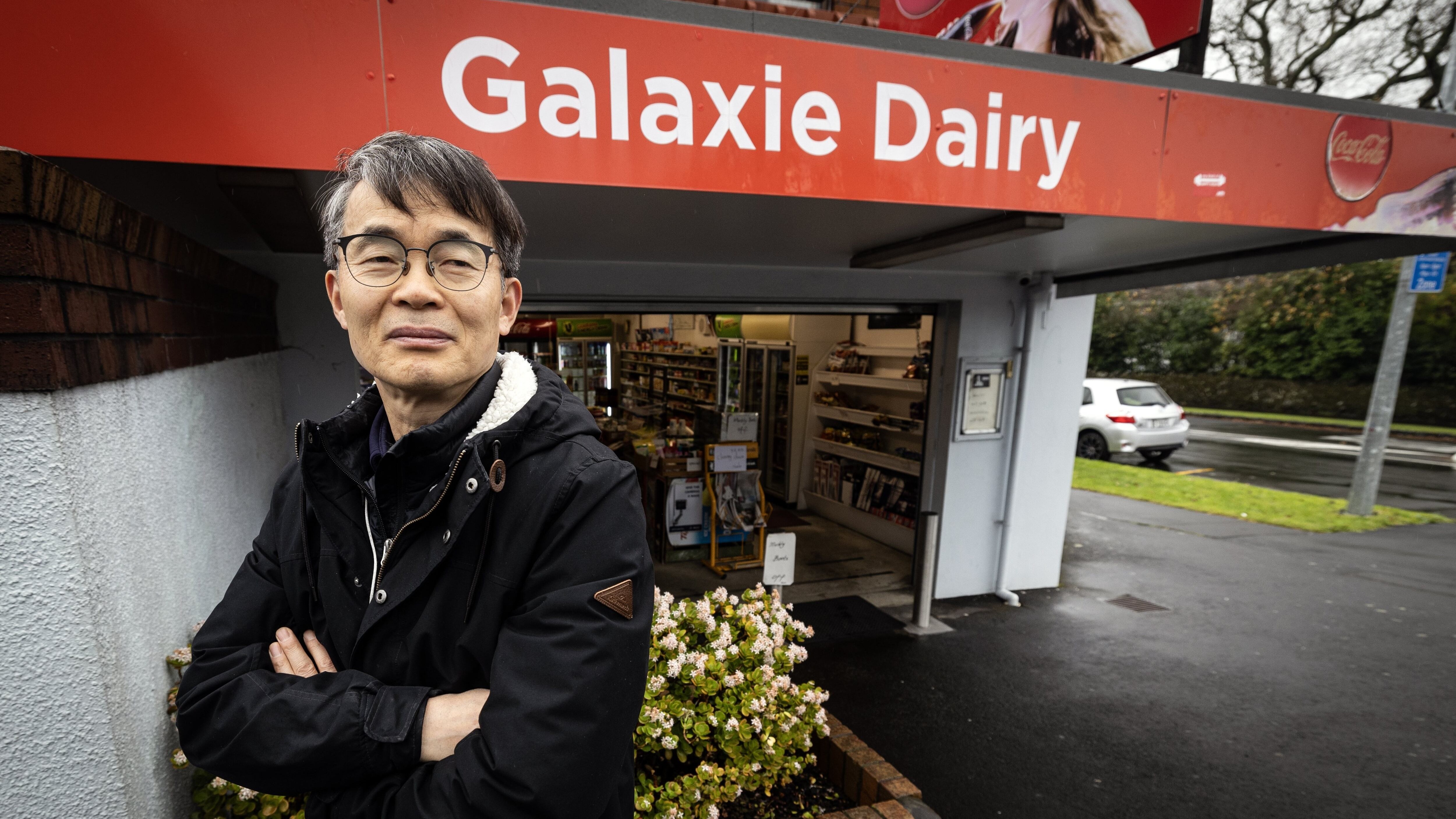 Charlie Sung-Gin Jung has owned Galaxie Dairy in Mt Eden for 16 years and is closing the shop after a horrific robbery last year. Photo / Jason Oxenham