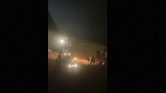 Boeing plane carrying 85 people catches fire and skids off the runway in Senegal, injuring 10