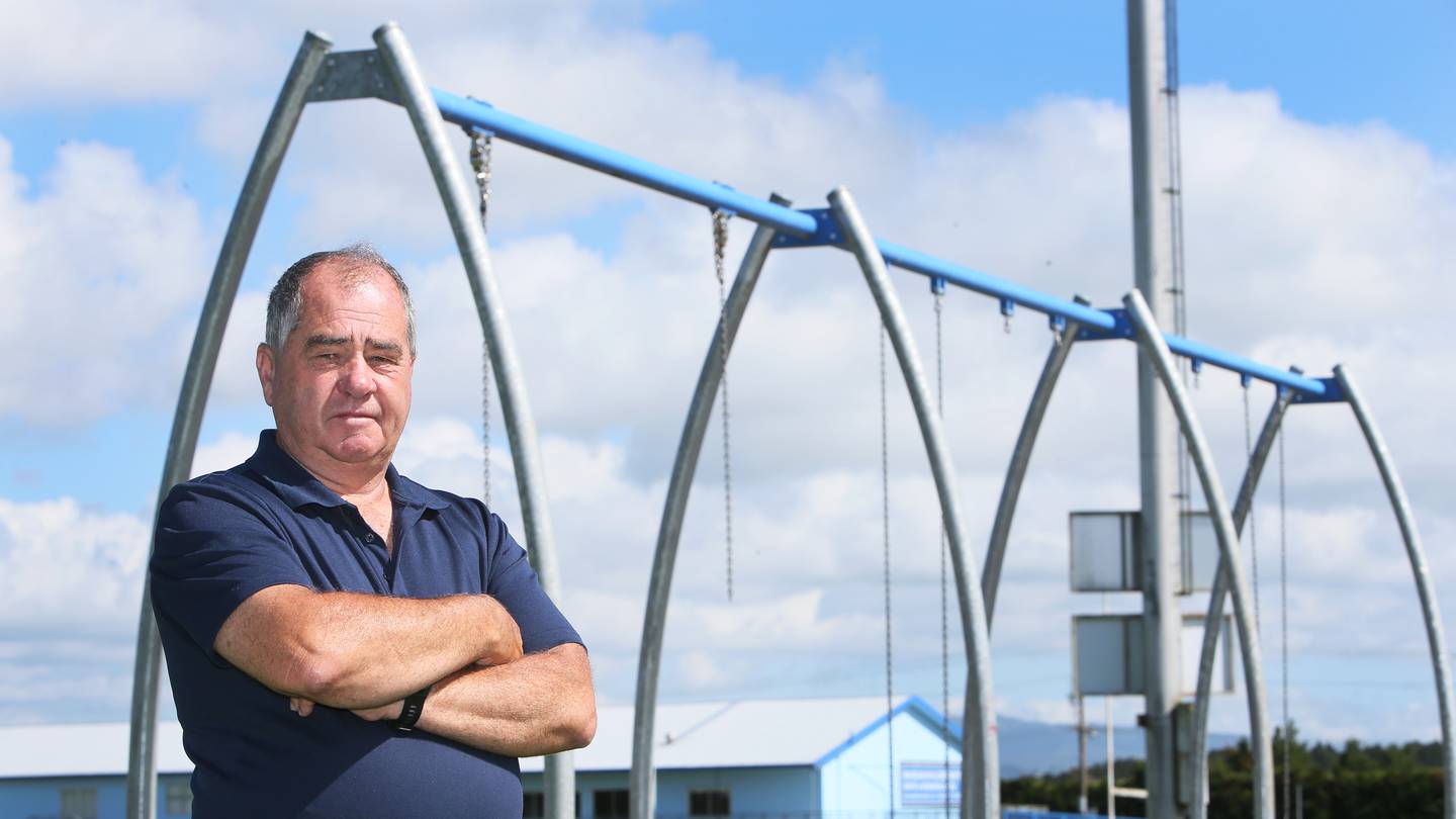Robin Grieve, from the Mangakahia Sports and Community Complex, is at a loss to explain why thieves stole swings from a children’s playground which the local community and Poroti Marae helped fund.