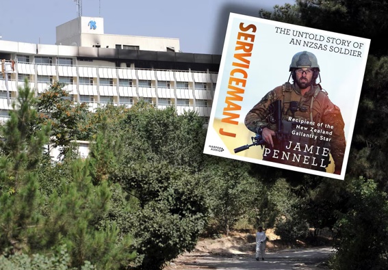 Ex-SAS trooper Jamie Pennell has just released a new book, Serviceman J, on his time in the SAS. Composite image / Supplied