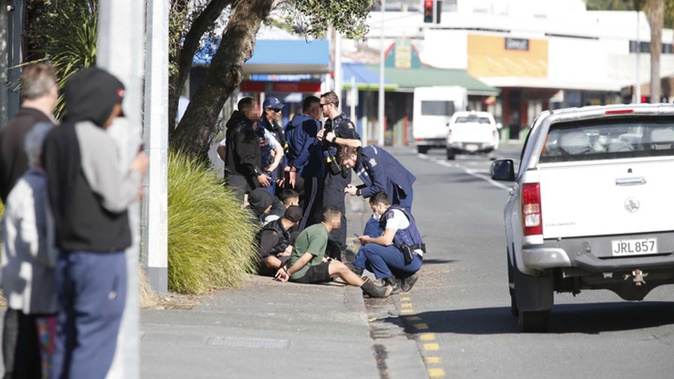 Police arrest and question several people involved in the gang brawl. Photo / Supplied