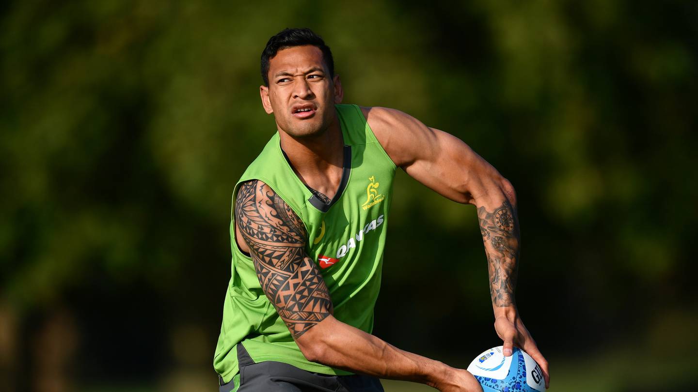 Israel Folau represented Australia from 2013-2019. Photo / Getty Images