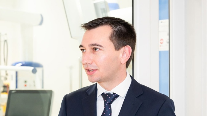 Health Minister Simeon Brown says lowering the screening age means thousands more people will now have access to life-saving testing, giving them the best chance of having bowel cancer detected early. Photo / Brydie Thompson
