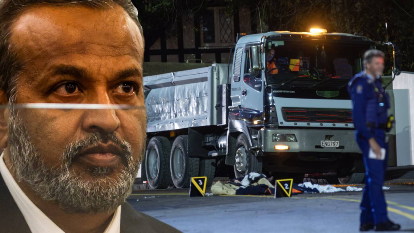 Businessman Ashik Ali has been sentenced to prison for manslaughter after a runaway truck hit and killed a roadworker. Composite photo / Michael Craig, Hayden Woodward