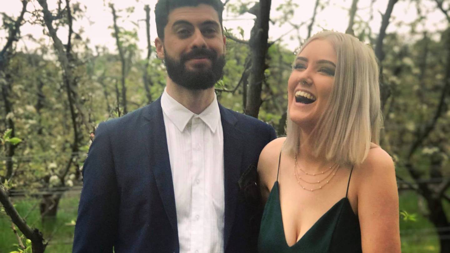 Hayley Beadman and her partner Ben Moore. Photo / Facebook