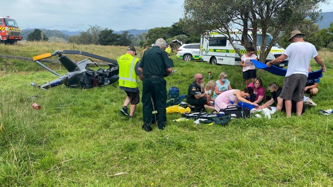 Tony Ibbotson crashed his Robinson R22 helicopter in January 2022. An investigation has since found Ibbotson was "very likely" to have been responsible for the crash. Photo / Supplied