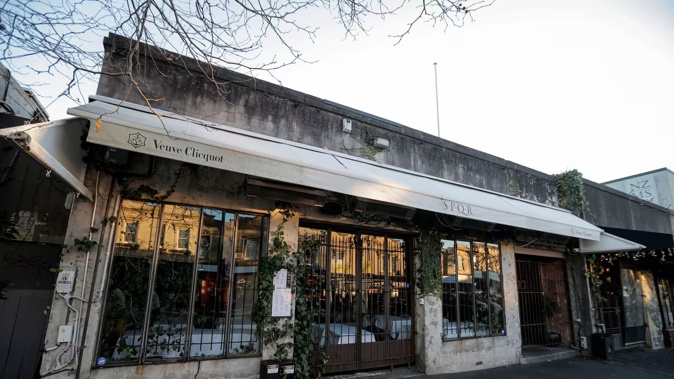Ponsonby Rd restaurant SPQR has been closed since it was placed into liquidation on July 12. Photo / Alex Burton