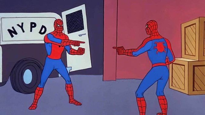 The meme Chris Hipkins used to respond to the MP.