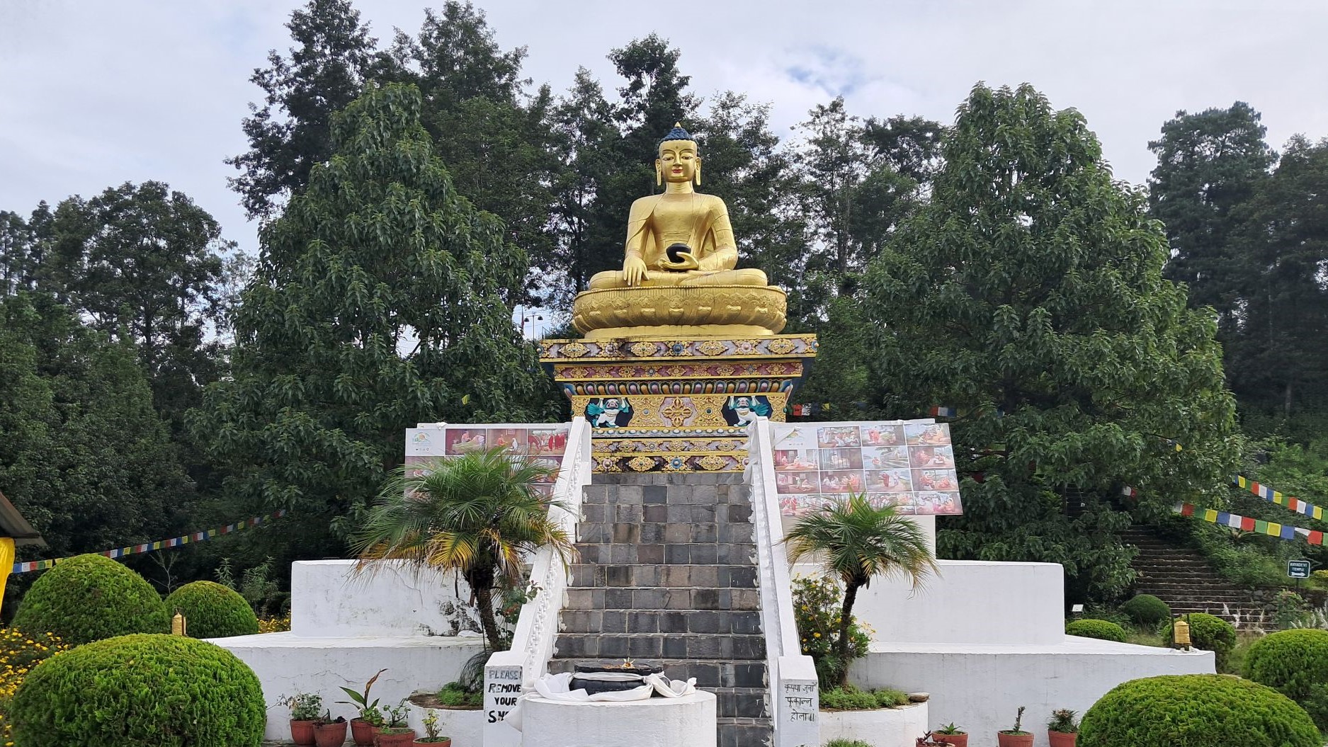 Buddah Peace Park in Nagarkot. Photo / Mike Yardley