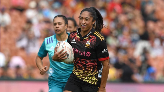 Mererangi Paul of Chiefs Manawa has been named in the Black Ferns. Photosport