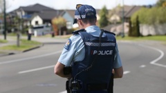 Police in Havelock North, investigating the alleged kidnapping of two children in the area on October 5. Photo / Paul Taylor