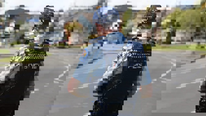 Police in Havelock North, investigating the alleged kidnapping of two children in the area on October 5. Photo / Paul Taylor