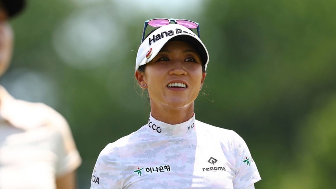 Lydia Ko was full of smiles after her opening round at the Evian Championship. Photo / Getty