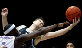 Robert Loe of the NZ Breakers reaches for the ball during the round 11 NBL match between the New Zealand Breakers and the Sydney Kings at Claudelands Arena, on December 03, 2025, in Hamilton, New Zealand. (Photo by Phil Walter/Getty Images)