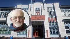 Tauranga Boys' College and disgraced former English teacher Pinky Green (inset). Photo / NZME