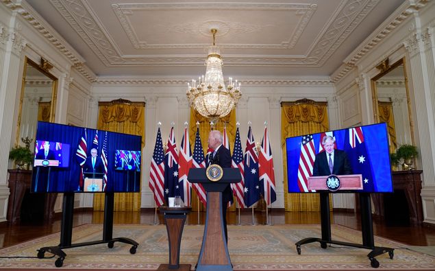 American officials defend a new deal to provide Australia with nuclear-powered submarines after French officials expressed frustration over the agreement's effect on an existing multibillion-dollar defense deal. (Photo / AP)