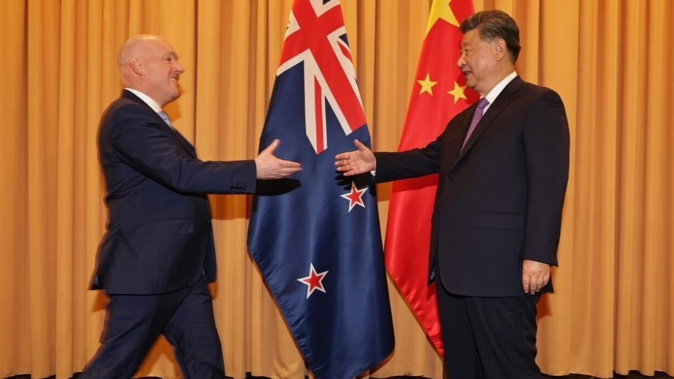 Prime Minister Christopher Luxon met with China's President Xi Jinping at the APEC Summit in Peru. Photo / Pool