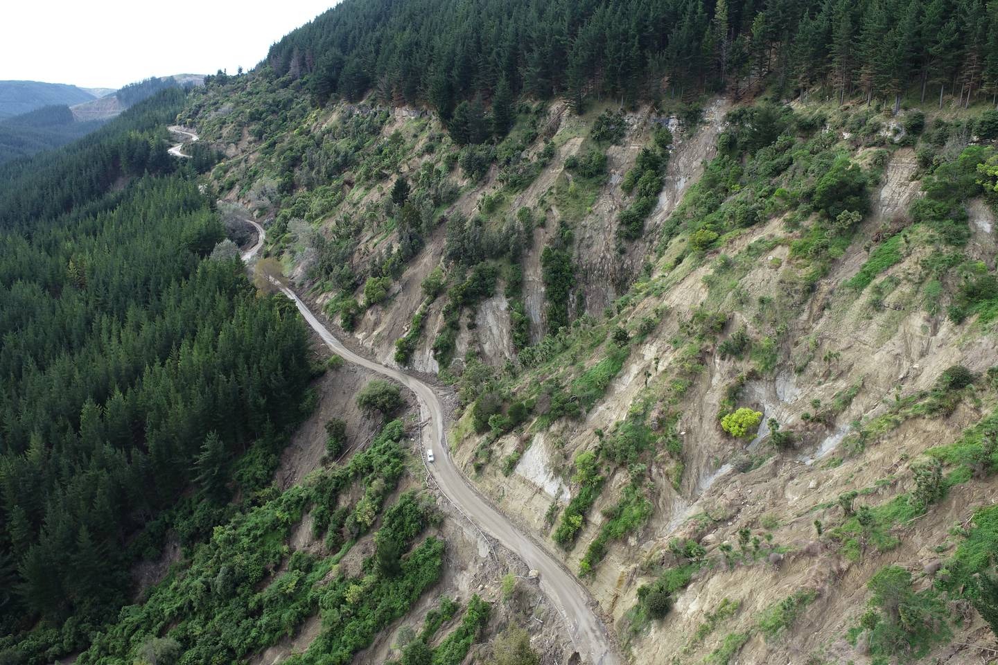 A section near the Devil's Elbow on State Highway 2 between Napier and Wairoa which will reopen 24 hours a day. Photo / Waka Kotahi