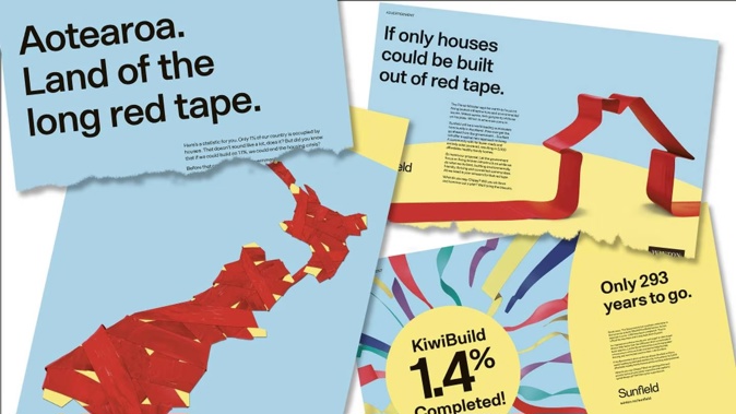The Winton advertising campaign calls out Prime Minister Chris Hipkins and the Government's red-tape bureaucracy.