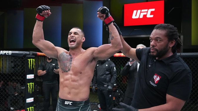 Carlos Ulberg has claimed his second UFC win. Photo / Getty Images