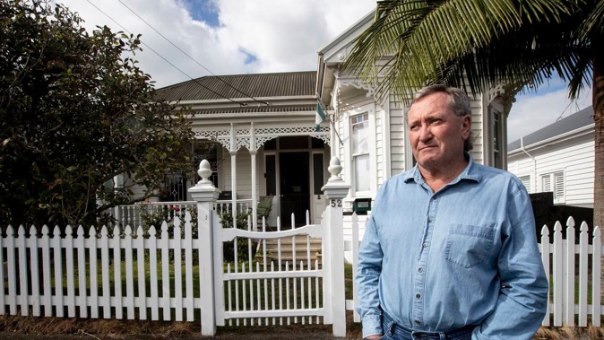 Auckland homeowner Roger Hawkins is upset at the new valuation on his Ponsonby home and how long it is taking the council to assess a revaluation. Photo / Jason Oxenham