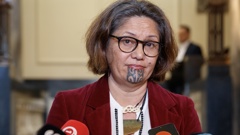 Darleen Tana, former Green, now independent MP, during her press conference, where she said she was gobsmacked to be held up as a “liar” and “not fit for purpose” by Green Party leadership, Parliament, Wellington. 20 August, 2024.   New Zealand Herald photograph by Mark Mitchell