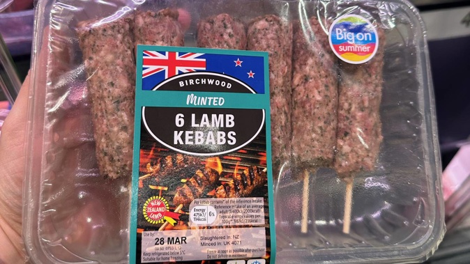 Some appeared confused by the use of the New Zealand flag on New Zealand lamb. Photo / Twitter/@dresserman