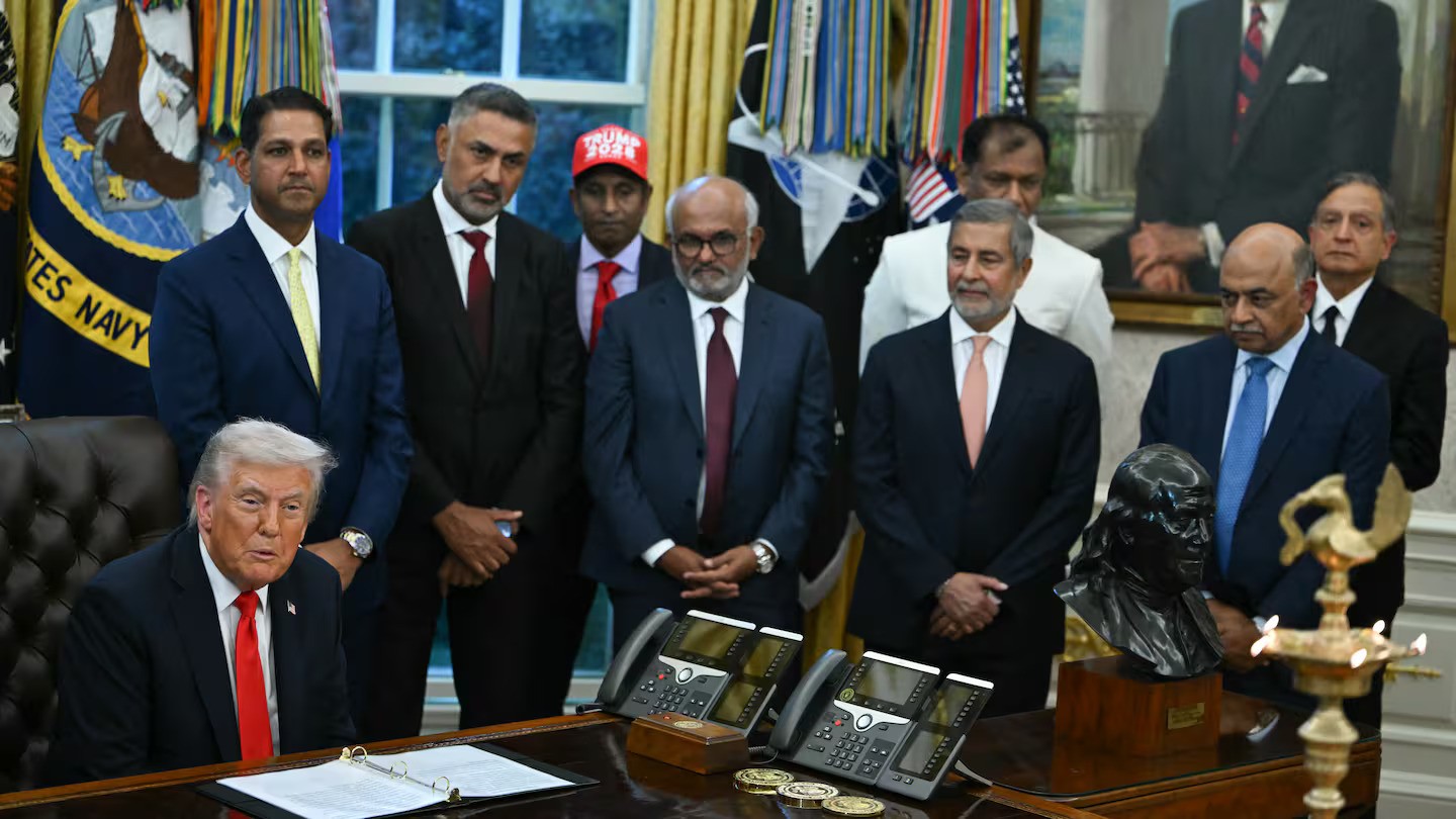 Lawyers for US President Donald Trump have demanded compensation from the US Justice Department for past inquiries. Photo / Andrew Caballero-Reynolds, AFP