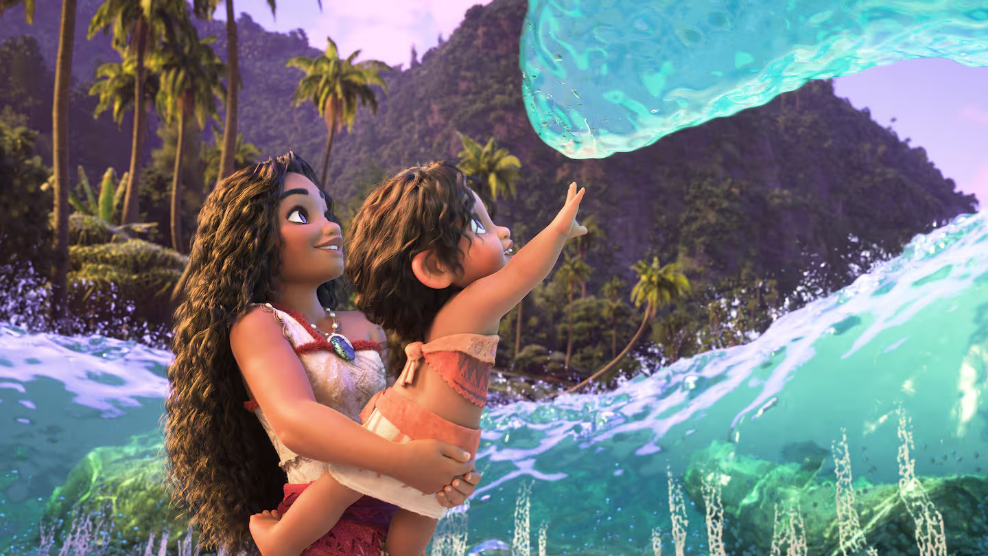In the latest film, Moana is a big sister to toddler Simea. Photo / Disney