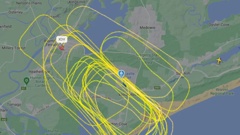 The malfunctioning plane has been circling Newcastle Airport.