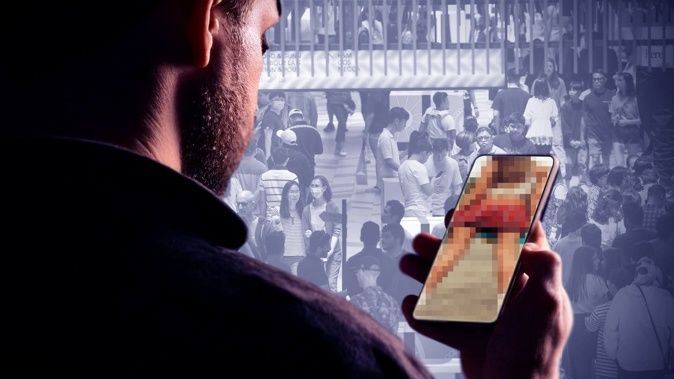 A Mt Eden man has been charged with more than 100 counts of making intimate visual recordings of women, including at a Newmarket shopping complex and inner city bathroom. Illustration / Paul Slater