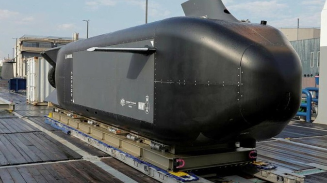 A 'Ghost Shark' drone prototype. Photo / Anduril Australia