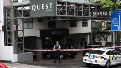Man critically injured in incident at Queen St’s Quest Auckland Serviced Apartments. 03 February 2024. Photo / Hayden Woodward