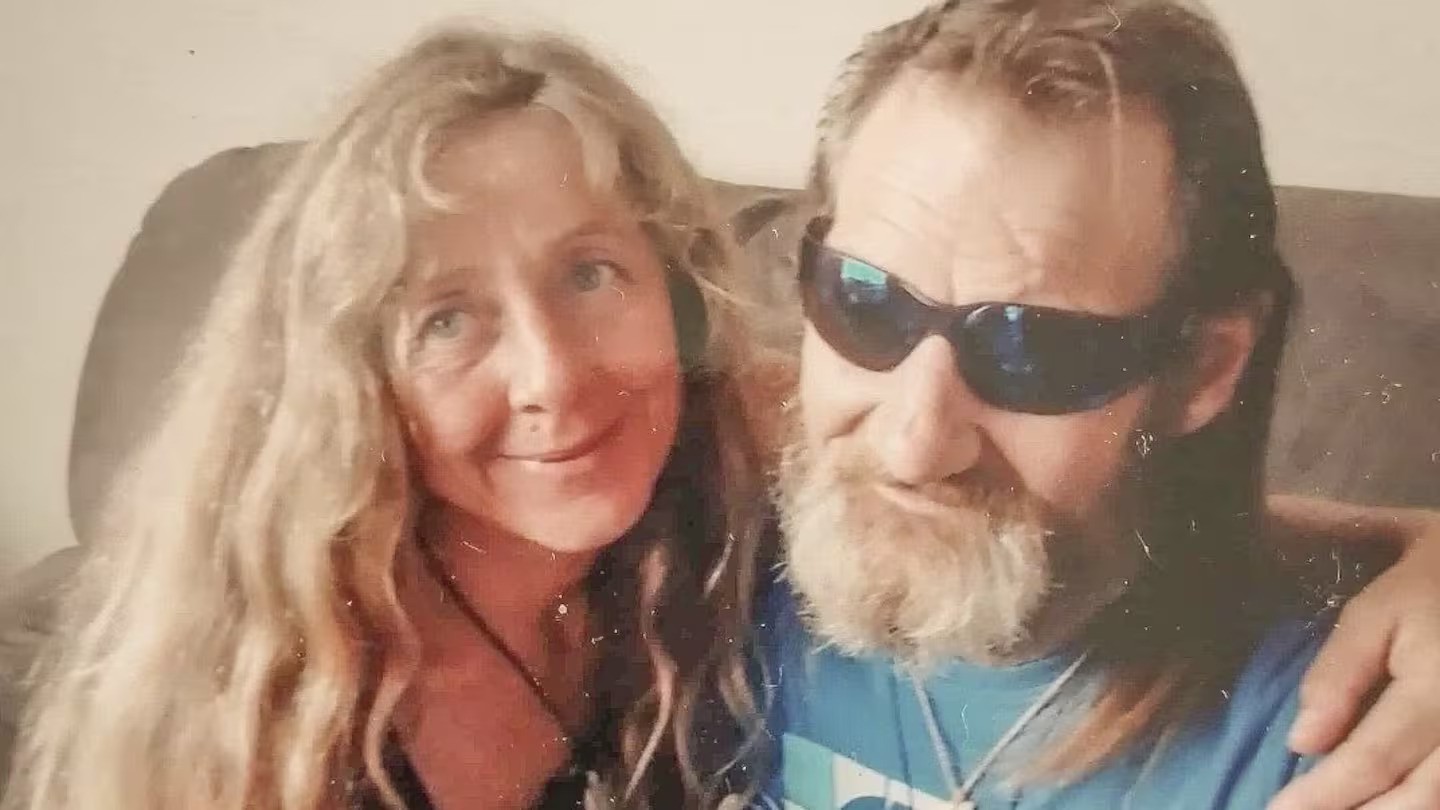 Shirley Orchard with her late partner Neville Thomson, who was killed by his friend Abel Wira's dogs in 2022. Wira was found guilty of Thomson's manslaughter in August.