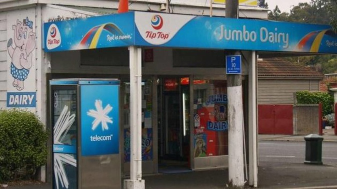 A large window was smashed at the Jumbo Dairy and two 16-year-olds allegedly went in to the store to steal vapes. Photo / Otago Daily Times